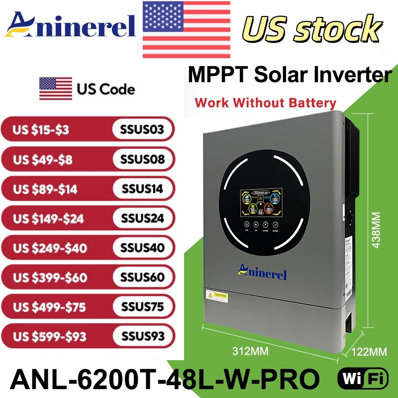 Drone Solar Charger - Aninerel 6.2KW 48V inverter solare ibrido
