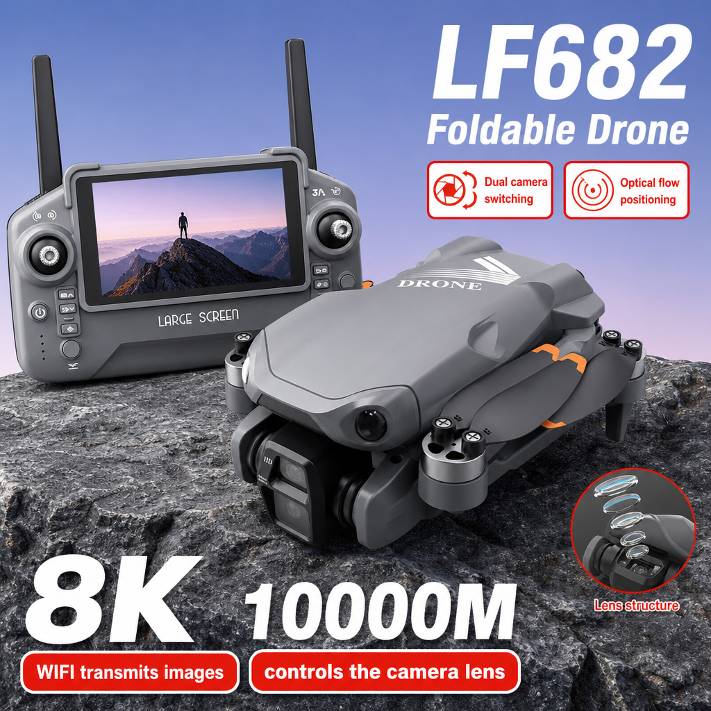 Drone Power Bank - Drone Aereo LF682 con Doppia Fotocamera