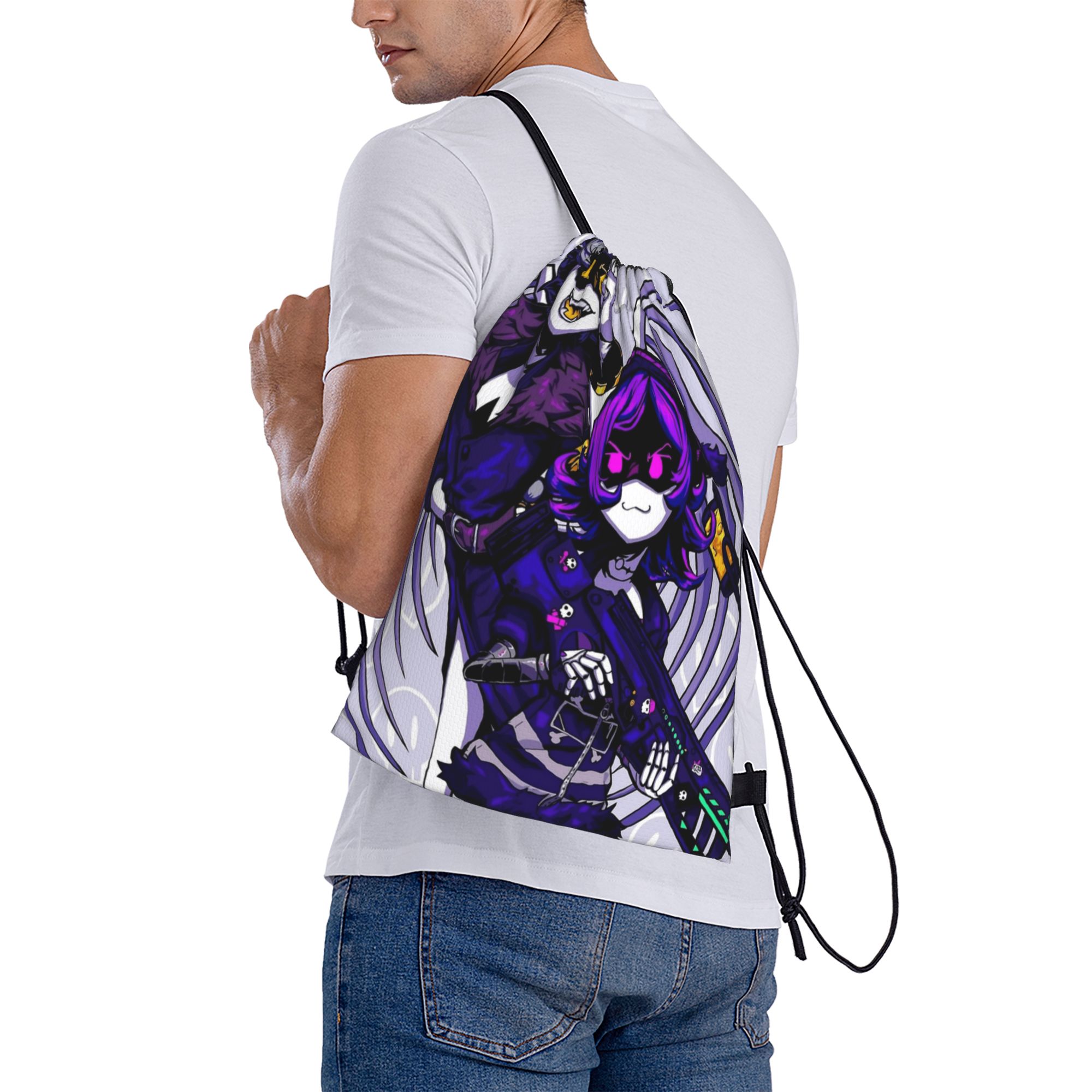 Drone Backpack - Borsa con coulisse Murder Drones Anime,
