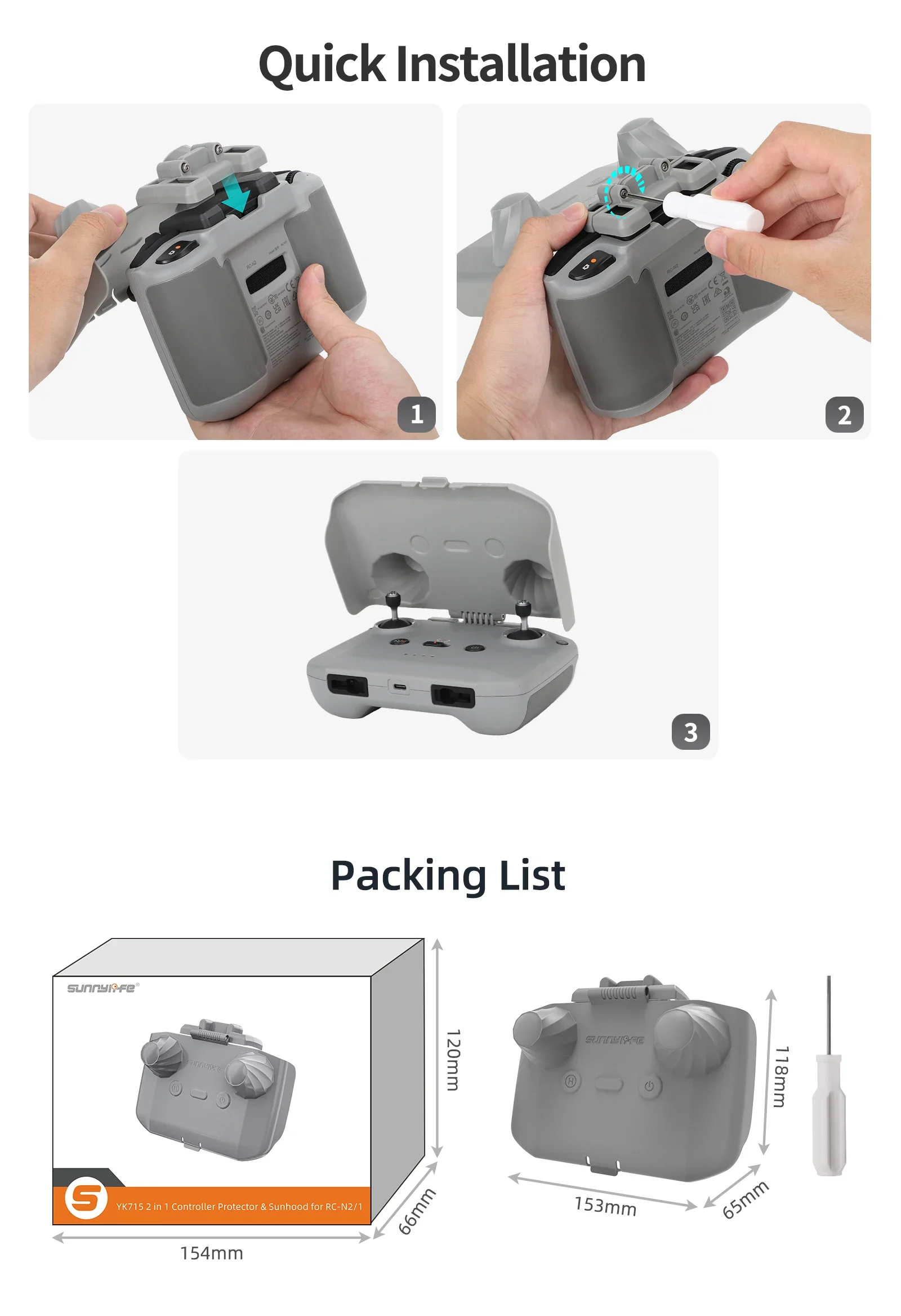 2 in 1 Controller Protector Su - Drone Controller Hood recensione e prezzo