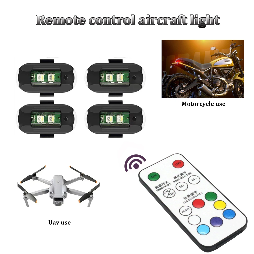 1 pz Remote LED RGB Anti-colli - Drone Strobe Light recensione e prezzo