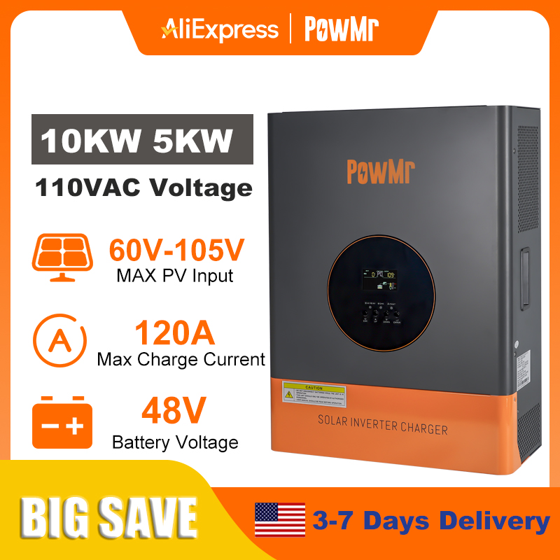PowMr Inverter Bifase 10KW 5KW - Drone Solar Charger recensione e prezzo